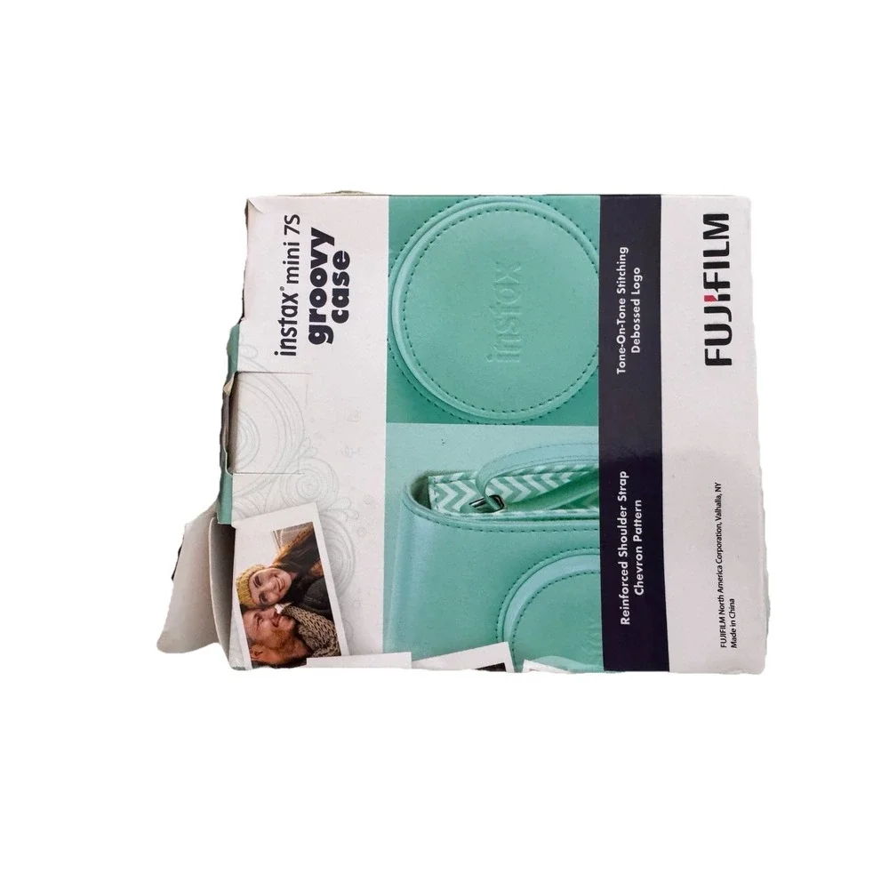 Fujifilm Instax‎ Mini 7S Groovy Case Aqua Blue Camera Bag w/ Strap New Open Box
